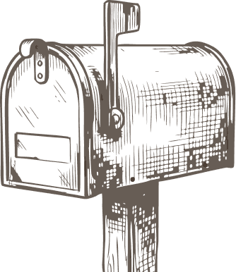 Mailbox illustration for address entry step